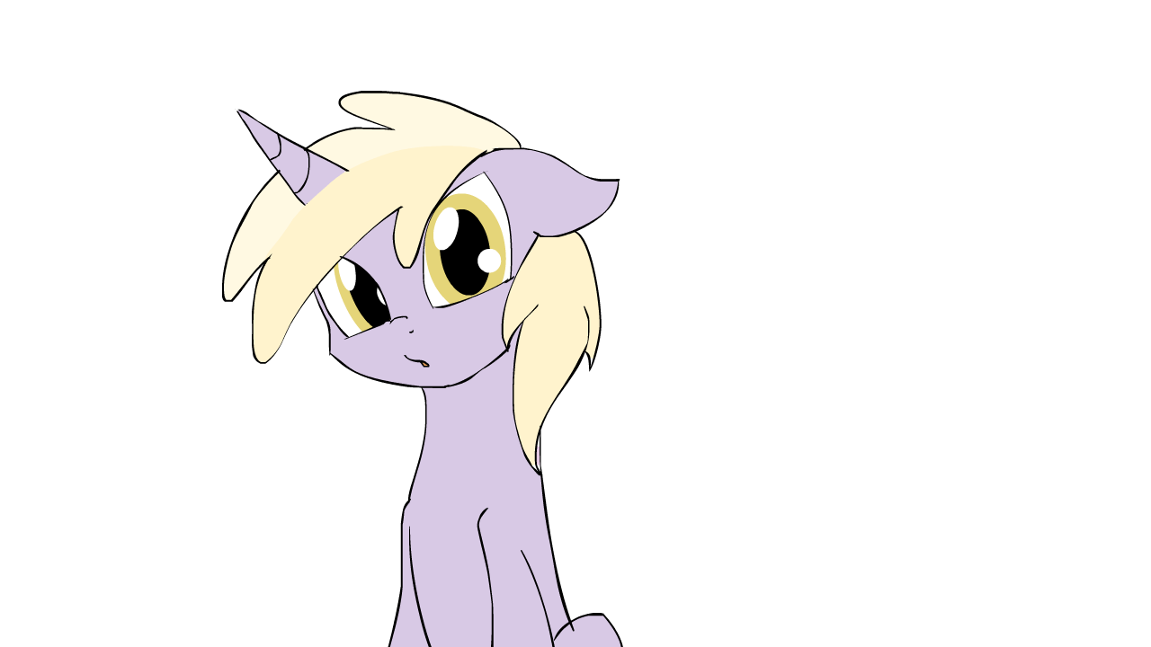Size: 1280x720 | Tagged: safe, artist:kanashiipanda, character:dinky hooves, species:pony, species:unicorn, g4, :o, animated, curious, cute, dinkabetes, female, filly, floppy ears, fourth wall, frame by frame, looking at you, loop, open mouth, perfect loop, raised hoof, simple background, sitting, smooth as butter, solo, transparent background, underhoof, young
