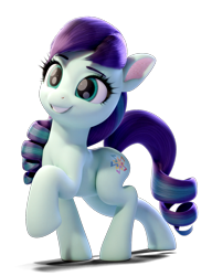 Size: 1445x1879 | Tagged: safe, artist:therealdjthed, character:coloratura, species:earth pony, species:pony, g4, 3d, blender, female, grin, happy, mare, simple background, smiling, solo, transparent background