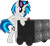 Size: 1024x937 | Tagged: safe, artist:ah-darnit, character:dj pon-3, character:vinyl scratch, species:pony, species:unicorn, g4, bass cannon, digital art, solo, speakers, transparent background, vector