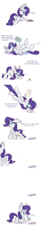 Size: 1280x6824 | Tagged: safe, artist:heir-of-rick, character:rarity, species:pony, species:unicorn, g4, book, butt, comic, cookie, cute, dialogue, eating, female, food, glowing horn, horn, impossibly large ears, lazy, magazine, magic, magic aura, mare, nom, plot, procrastination, profile, raribetes, solo, telekinesis, three quarter view, truth