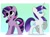 Size: 1200x893 | Tagged: safe, artist:syrupyyy, character:rarity, character:twilight sparkle, character:twilight sparkle (unicorn), species:unicorn, g4, alternate hairstyle, mane swap