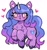 Size: 900x948 | Tagged: safe, artist:10uhh, character:izzy moonbow, species:pony, species:unicorn, g5, my little pony: a new generation, blushing, bracelet, chest fluff, colored hooves, cute, female, gradient hair, heart, hooves, izzybetes, jewelry, looking at you, mare, multicolored hair, simple background, solo, unshorn fetlocks, white background