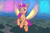 Size: 3000x2000 | Tagged: safe, artist:shad0w-galaxy, species:alicorn, species:earth pony, species:pony, g5, my little pony: a new generation, artificial wings, augmented, chest fluff, female, flying, high res, magic wings, mare, open mouth, smiling, solo, wings