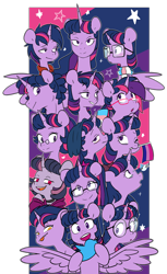 Size: 2880x4692 | Tagged: safe, artist:chub-wub, character:mean twilight sparkle, character:twilight sparkle, character:twilight sparkle (alicorn), character:twilight sparkle (scitwi), oc, oc:dusk shine, species:alicorn, species:pony, episode:the last problem, g4, my little pony: friendship is magic, my little pony:equestria girls, adorkable, bilight sparkle, bisexual pride flag, clothing, crossover, crossover shipping, cute, cute little fangs, dork, duality, equestria girls ponified, fangs, female, glasses, horn, makeup, male, mare, meta, mordecai, mordetwi, multeity, older, older twilight, open mouth, ponified, pride, pride flag, princess twilight 2.0, red eyes, regular show, rule 63, scarf, sharp teeth, shipping, slit eyes, socks, sparkle sparkle sparkle, species swap, stallion, straight, striped socks, trans female, trans male, transgender, transgender pride flag, transparent background, twiabetes, twitter, wings