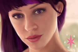 Size: 1024x683 | Tagged: safe, artist:foxvanity, character:twilight sparkle, species:human, g4, female, humanized, realistic, solo, species swap