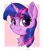 Size: 1754x2048 | Tagged: safe, artist:zeepheru_pone, character:twilight sparkle, species:pony, g4, bust, cheek fluff, chest fluff, colored eyebrows, colored pupils, cute, ear fluff, eye clipping through hair, eyebrows, eyebrows visible through hair, female, mare, portrait, simple background, smiling, solo, twiabetes