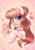 Size: 2480x3508 | Tagged: safe, artist:dandy, oc, oc only, oc:strawberry milk, species:pegasus, species:pony, g4, blushing, bow, bow tie, bust, clothing, colored eyebrows, cute, ear fluff, ear piercing, earring, eye clipping through hair, eyebrows, eyebrows visible through hair, female, floating heart, gift art, heart, heart eyes, jewelry, looking at you, mare, ocbetes, pegasus oc, piercing, portrait, smiling, socks, solo, spread wings, striped socks, wingding eyes, wings