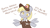Size: 650x360 | Tagged: safe, artist:higgly-chan, manebooru spotlight, character:derpy hooves, species:pegasus, species:pony, g4, clothing, cute, derpabetes, dialogue, ditzy doo, eyebrows, eyebrows visible through hair, female, joke, looking at you, mailmare, mare, no pupils, pun, simple background, smiling, solo, spread wings, text, uniform, white background, wings