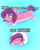 Size: 1728x2160 | Tagged: safe, artist:rainsketch, character:pipp petals, species:pegasus, species:pony, g5, my little pony: a new generation, adorapipp, blanket, blanket burrito, blushing, cute, eyes closed, female, long pipp petals, long pony, lying down, mare, meme, no pupils, pipp is small, pipp wings, prone, solo, text, three quarter view