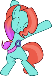 Size: 5817x8414 | Tagged: safe, artist:shootingstarsentry, character:jazz hooves, species:earth pony, species:pony, g4, g5, my little pony: tell your tale, absurd resolution, bipedal, dancing, digital art, eyes closed, female, g5 to g4, generation leap, mare, simple background, solo, transparent background, vector