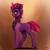 Size: 2160x2160 | Tagged: safe, alternate version, artist:tenebrisnoctus, character:tempest shadow, species:pony, species:unicorn, g4, adult blank flank, blank flank, blank flank tempest, broken horn, clothing, dock, female, high res, horn, mare, scarf, signature, solo, tail