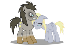 Size: 900x534 | Tagged: dead source, safe, artist:chriss88, character:derpy hooves, character:doctor whooves, character:time turner, species:earth pony, species:pegasus, species:pony, ship:doctorderpy, g4, ask discorded whooves, crying, discord whooves, female, mare, shipping, this will end in pain, this will end in tears