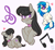 Size: 1850x1712 | Tagged: safe, artist:nullkunst, character:dj pon-3, character:octavia melody, character:vinyl scratch, species:earth pony, species:pony, species:unicorn, ship:scratchtavia, g4, female, lesbian, mare, shipping, simple background, unshorn fetlocks, white background