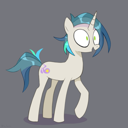 Size: 4000x4000 | Tagged: safe, alternate version, artist:lentin, oc, oc only, species:pony, species:unicorn, g4, gray background, male, open mouth, raised hoof, simple background, solo, stallion, unicorn oc