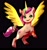 Size: 1548x1632 | Tagged: safe, artist:plusplus_pony, character:sunny starscout, species:alicorn, species:earth pony, species:pony, g5, my little pony: a new generation, alicornified, artificial horn, artificial wings, augmented, black background, colored eyebrows, colored hooves, eyebrows, eyebrows visible through hair, hooves, horn, looking at you, magic, magic horn, magic wings, open mouth, open smile, race swap, simple background, smiling, smiling at you, solo, spread wings, sunnycorn, unshorn fetlocks, wings