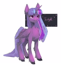 Size: 2850x3053 | Tagged: safe, artist:haku nichiya, character:twilight sparkle, character:twilight sparkle (alicorn), species:alicorn, species:pony, g4, colored hooves, female, hooves, mare, simple background, solo, unshorn fetlocks, white background