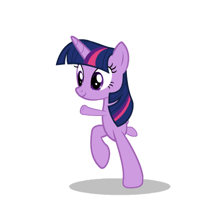 Size: 450x450 | Tagged: artist needed, safe, character:twilight sparkle, g4, animated, bipedal, cursed, gif, simple background, walk cycle, wat, white background
