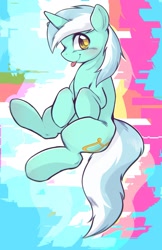 Size: 1037x1605 | Tagged: safe, artist:kurogewapony, character:lyra heartstrings, species:pony, species:unicorn, g4, blep, cute, lyrabetes, solo, tongue out