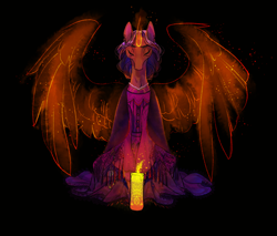 Size: 1280x1093 | Tagged: safe, artist:no-more-mystery, species:alicorn, species:earth pony, species:pony, abuela alma madrigal, candle, crossover, disney, encanto, ponified, species swap