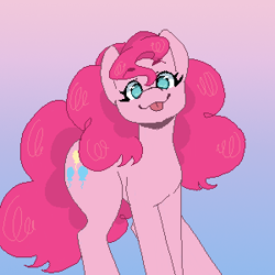 Size: 300x300 | Tagged: safe, artist:snowflake_pone, character:pinkie pie, species:earth pony, species:pony, g4, blep, cute, diapinkes, digital art, pixel art, solo, tongue out