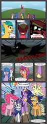 Size: 1600x4231 | Tagged: safe, artist:banquo0, character:applejack, character:fluttershy, character:hitch trailblazer, character:izzy moonbow, character:pinkie pie, character:pipp petals, character:pony of shadows, character:rainbow dash, character:rarity, character:sprout, character:sunny starscout, character:twilight sparkle, character:twilight sparkle (alicorn), character:zipp storm, species:alicorn, species:earth pony, species:pegasus, species:pony, species:unicorn, episode:the last problem, g4, g5, my little pony: a new generation, my little pony: friendship is magic, alternate ending, alternate universe, blaze (coat marking), comic, dialogue, female, gradient hair, male, mane g5, mane six, mare, multicolored hair, older, older applejack, older fluttershy, older mane six, older pinkie pie, older rainbow dash, older rarity, older twilight, pipp wings, princess twilight 2.0, speech bubble, stallion, text