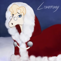 Size: 2048x2048 | Tagged: safe, artist:lovesong, oc, oc only, species:pony, clothing, coat, explicit source, eyelashes, female, glasses, hoers, looking at you, mare, smiling, snow, solo