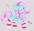 Size: 2346x2160 | Tagged: safe, artist:bug-roux, character:minty, species:earth pony, species:pony, g3, g4, abstract background, blep, blushing, candy, candy cane, chest fluff, christmas, christmas stocking, clothing, cute, female, food, g3 to g4, generation leap, gray background, high res, holiday, looking at you, mare, one eye closed, raised hoof, simple background, socks, solo, sparkles, striped socks, three quarter view, tongue out, white pupils, wink, winking at you
