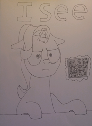 Size: 760x1045 | Tagged: safe, artist:taiyofurea, character:starlight glimmer, species:pony, species:unicorn, g4, meme, paper, solo, traditional art
