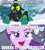 Size: 600x674 | Tagged: safe, edit, edited screencap, screencap, character:queen chrysalis, character:starlight glimmer, species:changeling, episode:the ending of the end, g4, my little pony: friendship is magic, caption, crossover, image macro, marvel, meme, spider-man, text, ultimate chrysalis