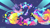 Size: 3840x2160 | Tagged: safe, artist:sambaneko, character:princess luna, species:alicorn, species:pony, episode:between dark and dawn, g4, my little pony: friendship is magic, license:cc-by-nc-nd, 80s princess luna, abstract background, cutie mark, female, happy, horn, jewelry, mare, necklace, open mouth, prancing, solo, spread wings, wings