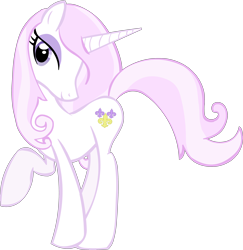 Size: 3514x3612 | Tagged: safe, artist:stellar eclipse, character:fleur-de-lis, species:pony, species:unicorn, g4, female, high res, mare, raised hoof, simple background, solo, transparent background