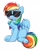 Size: 2984x3648 | Tagged: safe, artist:confetticakez, character:rainbow dash, species:pegasus, species:pony, g4, blep, blushing, ear fluff, eyebrows, eyebrows visible through hair, female, mare, simple background, sitting, solo, sunglasses, tongue out, white background, wings
