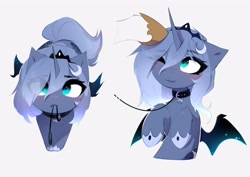Size: 4093x2894 | Tagged: safe, artist:magnaluna, character:princess celestia, character:princess luna, species:alicorn, species:pony, g4, bat wings, clothing, collar, crown, cute, eye clipping through hair, eyebrows, eyebrows visible through hair, female, floppy ears, good girl, head pat, holding, hoof shoes, hooves, hooves to the chest, jewelry, leash, looking at you, looking up, looking up at you, lunabetes, mare, mouth hold, pat, regalia, shoes, simple background, solo focus, tether, white background, wings