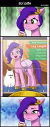 Size: 800x2020 | Tagged: safe, artist:uotapo, character:cloudpuff, character:pipp petals, species:dog, species:pegasus, species:pony, g5, 3 panel comic, blushing, cellphone, circlet, colored eyebrows, colored hooves, comic, crying, eyebrows, female, flying pomeranian, hooves, lip bite, mare, no text comic, open mouth, phone, photo manipulation, pipp is small, pipp wings, pomeranian, sad, smartphone, sweat, sweatdrop, teary eyes, text, unshorn fetlocks, winged dog