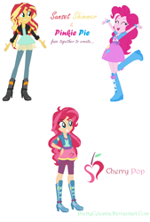 Size: 842x1246 | Tagged: safe, artist:prettycelestia, character:sunset shimmer, parent:pinkie pie, species:eqg human, g4, my little pony:equestria girls, offspring