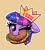 Size: 3120x3456 | Tagged: safe, artist:confetticakez, character:twilight sparkle, character:twilight sparkle (alicorn), species:alicorn, species:pony, g4, burger, burger king, bust, clothing, ear fluff, eyebrows, eyebrows visible through hair, eyelashes, female, floppy ears, food, hat, holding, horn, mare, mouth hold, one eye closed, portrait, simple background, solo, that pony sure does love burgers