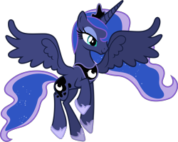 Size: 5880x4670 | Tagged: safe, artist:90sigma, character:princess luna, g4, absurd resolution, digital art, female, simple background, solo, transparent background, vector