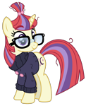 Size: 1500x1838 | Tagged: safe, artist:sketchmcreations, character:moondancer, species:pony, species:unicorn, episode:the point of no return, g4, my little pony: friendship is magic, clothing, digital art, female, glasses, mare, simple background, smiling, solo, sweater, transparent background, vector