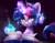 Size: 4096x3186 | Tagged: safe, artist:radioaxi, artist:wyvernthedragon, character:twilight sparkle, character:twilight sparkle (alicorn), species:alicorn, species:pony, g4, book, collaboration, cute, female, flask, freckles, glasses, glowing, glowing horn, hair bun, horn, levitation, magic, magic aura, mare, pen, pencil, potion, science, solo, telekinesis, twiabetes