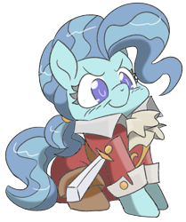 Size: 763x912 | Tagged: safe, artist:lockhe4rt, character:petunia paleo, species:earth pony, species:pony, g4, blushing, clothing, cute, fierce, filly, petuniabetes, pirate, simple background, solo, sword, transparent background, weapon, young