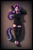 Size: 3600x5400 | Tagged: safe, artist:imafutureguitarhero, character:starlight glimmer, species:anthro, species:classical unicorn, species:unguligrade anthro, species:unicorn, g4, black underwear, clothing, cloven hooves, female, fingerless elbow gloves, fingerless gloves, floppy ears, gloves, hooves, horn, leonine tail, long gloves, looking at you, lying down, mare, panties, shirt, socks, solo, stockings, striped socks, striped stockings, tail, thigh highs, tongue out, underwear, unshorn fetlocks
