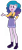 Size: 1592x3584 | Tagged: safe, artist:lhenao, character:izzy moonbow, species:eqg human, species:unicorn, g5, clothing, cutie mark, cutie mark on clothes, equestria girls (g5), equestria girls-ified, female, g5 to equestria girls, gradient hair, high res, multicolored hair, open mouth, open smile, simple background, smiling, solo, species swap, transparent background