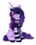 Size: 1306x1629 | Tagged: safe, artist:catmintyt, character:izzy moonbow, species:pony, species:unicorn, g5, choker, clothing, cute, ear piercing, eye clipping through hair, eyebrows, eyebrows visible through hair, female, goth, goth izzy, gradient hair, izzybetes, jewelry, mare, multicolored hair, necklace, piercing, simple background, sitting, skull, smiling, socks, solo, spiked choker, torn clothes, white background