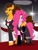 Size: 1300x1700 | Tagged: safe, artist:ilyabethnard, character:cheese sandwich, character:pinkie pie, species:earth pony, species:pony, ship:cheesepie, g4, alternate universe, black dress, bow tie, camera flash, clothing, dress, duo, duo male and female, eyebrows, eyelashes, female, heels on a horse, high heels, jacket, jewelry, large voluminous hair, lidded eyes, male, mare, necklace, open mouth, pearl necklace, red carpet, shipping, shirt, shoes, socks, stallion, stockings, straight, suit, tail, thigh highs, tuxedo