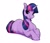 Size: 3600x3065 | Tagged: safe, artist:aquaticvibes, character:twilight sparkle, character:twilight sparkle (unicorn), species:pony, species:unicorn, g4, cute, cutie mark, eyebrows, eyelashes, female, horn, looking at you, lying down, mare, simple background, smiling, solo, tail, twiabetes, white background, wide hips