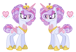 Size: 1024x705 | Tagged: safe, artist:bookieverse-nextgen, base used, species:alicorn, species:pony, alternate design, alternate universe, bookieverse, headcanon, princess cadence, redesign, reference sheet, simple background, solo, transparent background