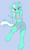 Size: 589x988 | Tagged: safe, artist:fajeh, character:lyra heartstrings, species:pony, species:unicorn, g4, bipedal, blue background, blushing, cheek fluff, clothing, colored pupils, eyebrows, eyebrows visible through hair, female, heart, heart eyes, leg fluff, mare, pants, semi-anthro, shirt, shorts, simple background, smiling, solo, surprised, t-shirt, wingding eyes