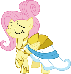 Size: 2905x3000 | Tagged: safe, artist:cloudyglow, character:fluttershy, episode:fake it 'til you make it, g4, my little pony: friendship is magic, .ai available, digital art, simple background, solo, transparent background, vector