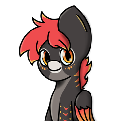 Size: 1752x1752 | Tagged: safe, artist:melodysketch, part of a set, oc, oc only, oc:hollow lantern, species:pegasus, species:pony, image set: manechat everfree 2022, alicorn wings, coat markings, shading, solo, transparent background