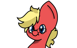 Size: 2800x1752 | Tagged: safe, artist:melodysketch, part of a set, oc, oc only, oc:ethanrocco, species:earth pony, species:pony, image set: manechat everfree 2022, glasses, scrunchy face, shading, solo, transparent background